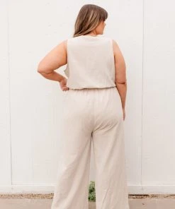 Ave Shops Women's Boardwalk Jumpsuit in Cream | Stylish Romper for Every Occasion 46 Ave Shops Dresses, Rompers, Jumpsuits Boardwalk Jumpsuit In Cream