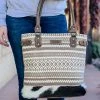 Sixtease Boho Spirit Cowhide Tote Handbag Handbags & Wallets