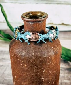 Blue Tortoise Jewelry Born To Ride, I Love My Horse Bracelet