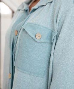 Ave Shops Borrowed From My Boyfriend Jacket In Blue