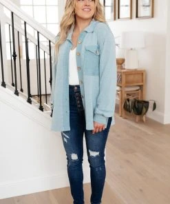 Ave Shops Borrowed From My Boyfriend Jacket In Blue