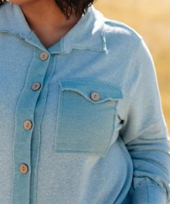 Ave Shops Borrowed From My Boyfriend Jacket In Blue