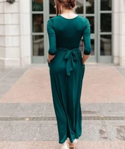 Ave Shops Dresses, Rompers, Jumpsuits Bri Maxi Dress In Hunter Green