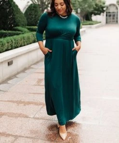 Ave Shops Dresses, Rompers, Jumpsuits Bri Maxi Dress In Hunter Green