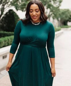 Ave Shops Dresses, Rompers, Jumpsuits Bri Maxi Dress In Hunter Green