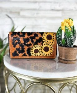 Bbags Brielle Leopard & Sunflower Wallet Handbags & Wallets
