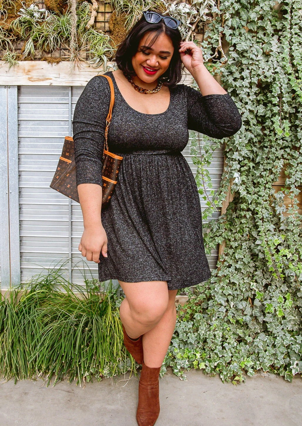 Ave Shops Brightest Star Dress In Charcoal – Stylish Women's Dress for Every Occasion 3 Ave Shops Brightest Star Dress In Charcoal