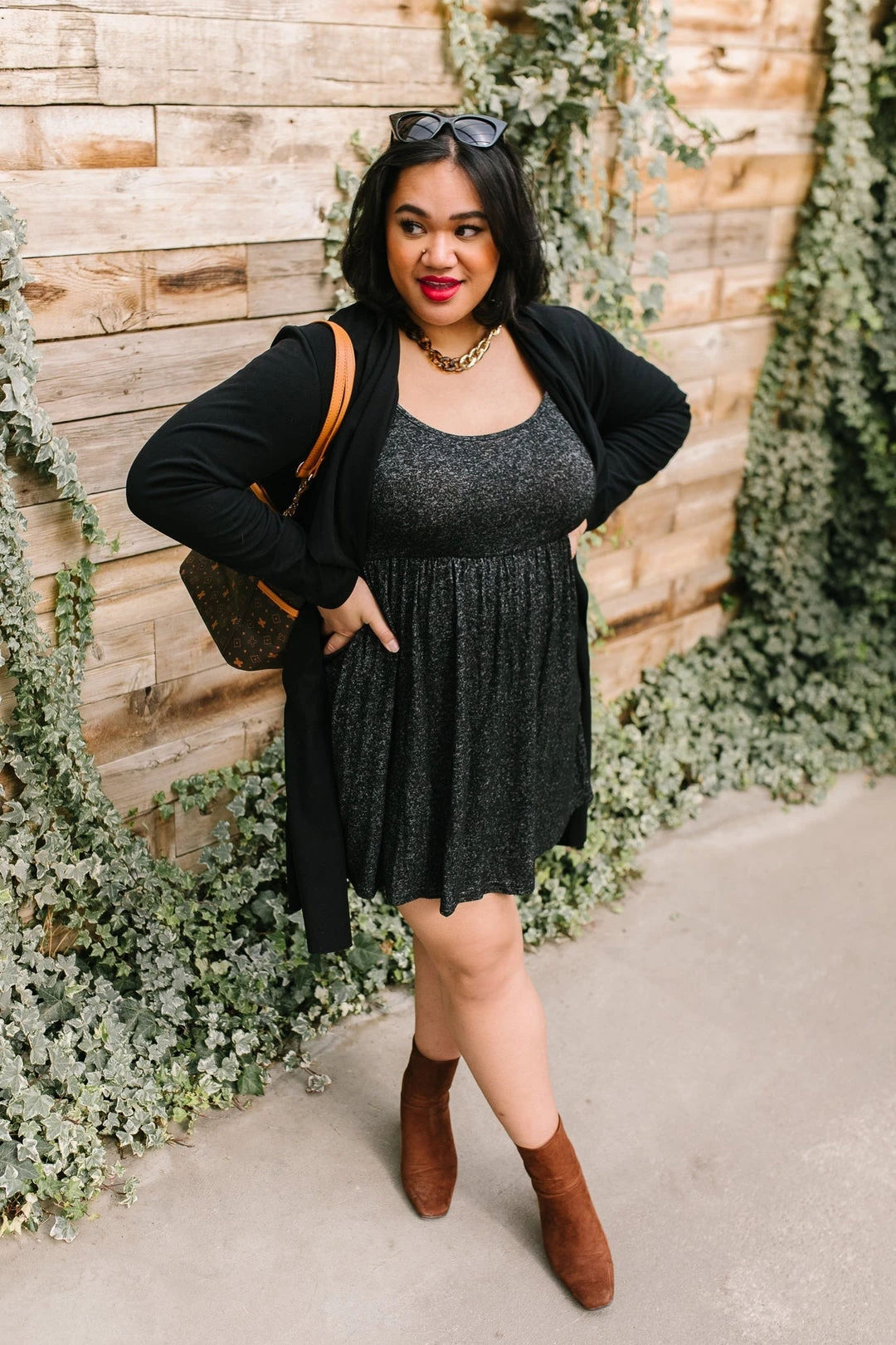 Ave Shops Brightest Star Dress In Charcoal – Stylish Women's Dress for Every Occasion 4 Ave Shops Brightest Star Dress In Charcoal