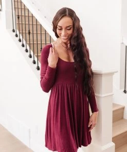 Ave Shops Brightest Star Dress In Plum Dresses, Rompers, Jumpsuits