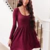 Ave Shops Brightest Star Dress In Plum Dresses, Rompers, Jumpsuits