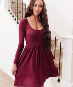 Ave Shops Brightest Star Dress In Plum Dresses, Rompers, Jumpsuits