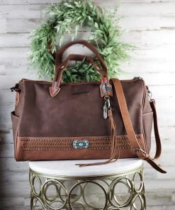 Montana West Brown Arrow Weekender Duffle Bag