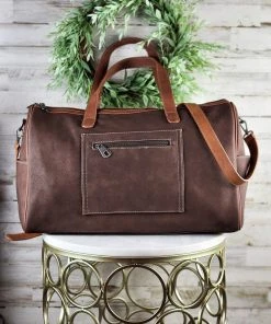 Montana West Brown Arrow Weekender Duffle Bag