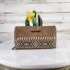 Montana West Brown Aztec Embroidered Wallet New Arrivals