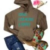 The Cinchy Cowgirl Brown Coffee, Cuss Words & Horses Hoodie