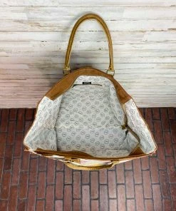 Myra Brown Cowhide Pocket Weekender