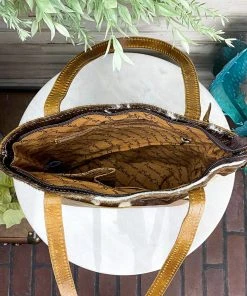 American Darling Cowhide & Floral Tooled Concealed Carry Crossbody Handbag [Style B] Handbags & Wallets