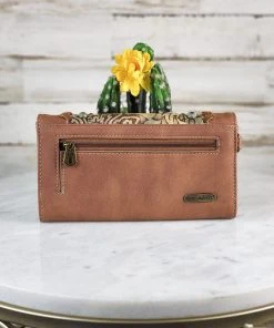 Montana West Wallets & Cardholders Brown Embossed Wallet