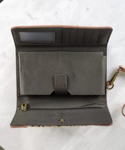 Montana West Wallets & Cardholders Brown Embossed Wallet