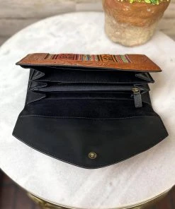 Myra Brown Floral Tooled Southwest Wallet - Stylish Leather Wallet for Women 9 Myra Brown Floral Tooled Southwest Wallet Handbags & Wallets