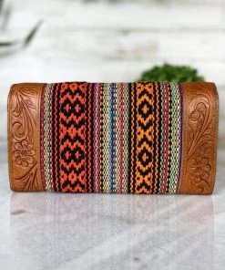 Myra Brown Floral Tooled Southwest Wallet - Stylish Leather Wallet for Women 8 Myra Brown Floral Tooled Southwest Wallet Handbags & Wallets