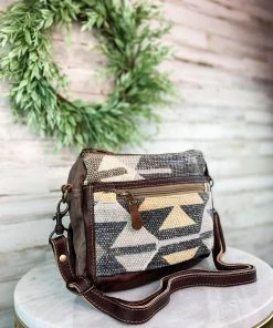 Myra Handbags & Wallets Brown Multi-Color Hobo Crossbody Handbag