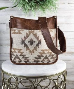 Jen & Co Brown Neutrals Aztec Crossbody Handbag Handbags & Wallets