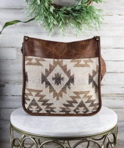 Jen & Co Brown Neutrals Aztec Crossbody Handbag Handbags & Wallets