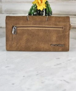Montana West Wallets & Cardholders Brown Rhinestone Concho Wallet