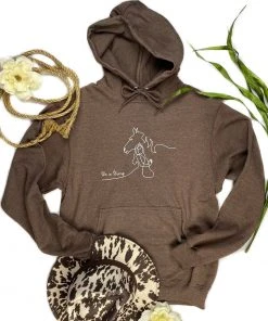 The Cinchy Cowgirl Brown She Is Strong Hoodie Clothing