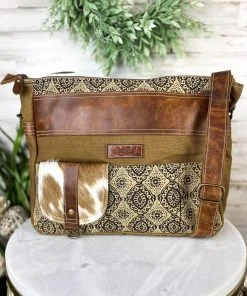 Sixtease Handbags & Wallets Brown Spirit Cowhide Crossbody Handbag