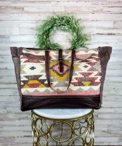 Myra Brown & Multi Color Aztec Weekender Handbags & Wallets