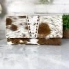Myra Brown & White Josephine Cowhide Wallet Handbags & Wallets