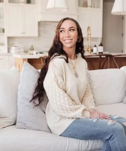 Ave Shops Bubbly B Sweater in Ivory | Cozy Cardigan for Women | Outerwear Essential 23 Ave Shops Bubbly B Sweater In Ivory Cardigans, Sweaters, Outerwear