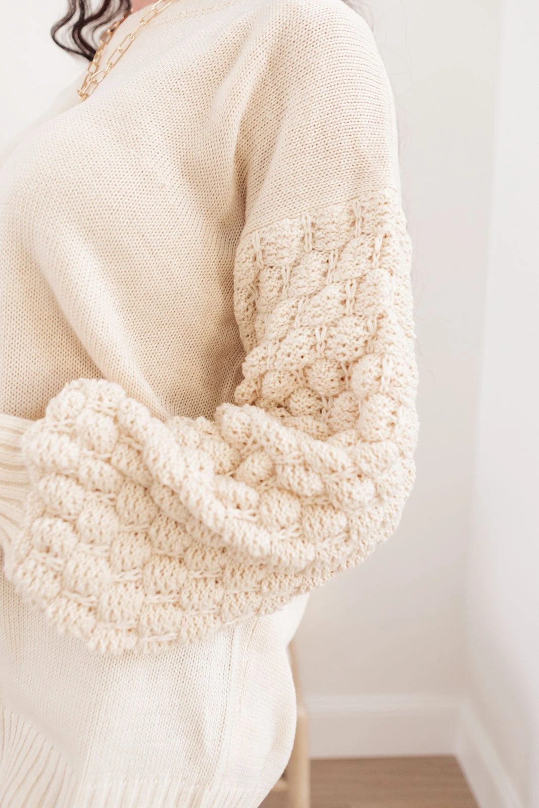 Ave Shops Bubbly B Sweater in Ivory | Cozy Cardigan for Women | Outerwear Essential 11 Ave Shops Bubbly B Sweater In Ivory Cardigans, Sweaters, Outerwear