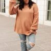 Ave Shops Bubbly B Sweater In Ginger Clothing