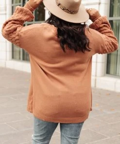 Ave Shops Bubbly B Sweater In Ginger Clothing