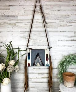 American Darling Buckaroo Babe Saddle Blanket Fringe Handbag Handbags & Wallets