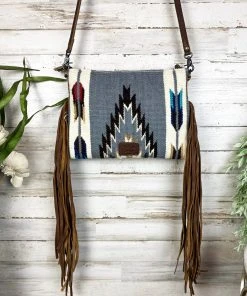 American Darling Buckaroo Babe Saddle Blanket Fringe Handbag Handbags & Wallets