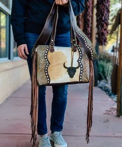 Myra Cowhide & Steer Skull Crossbody Handbag - MEGA SALE | Stylish & Durable Leather Bag -The Cinchy Cowgirl Store CM Cowhide SteerSkullCrossbodyHandbag StyleC 4 45af6eb8 90a2 4fd1 93cf 21e08d83c343 1080x