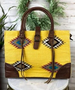 American Darling Yellow Aztec Buckle Handbag Handbags & Wallets