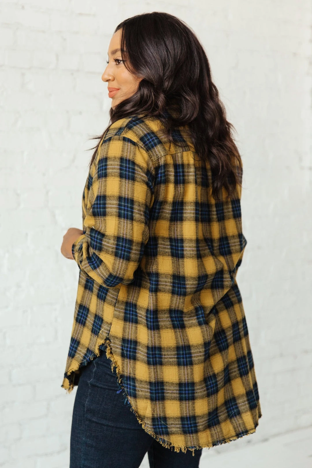 Ave Shops Long Sleeve Plaid Button Up Top | Cabin Views Design | Women's Casual Blouse 15 Ave Shops Long Sleeve Tops Cabin Views Plaid Button Up Top