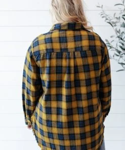 Ave Shops Long Sleeve Plaid Button Up Top | Cabin Views Design | Women's Casual Blouse 27 Ave Shops Long Sleeve Tops Cabin Views Plaid Button Up Top