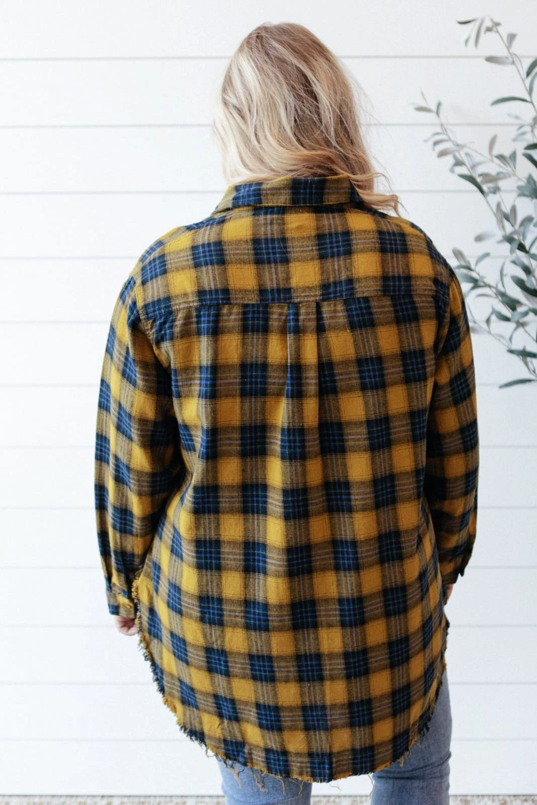 Ave Shops Long Sleeve Plaid Button Up Top | Cabin Views Design | Women's Casual Blouse 11 Ave Shops Long Sleeve Tops Cabin Views Plaid Button Up Top