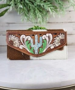 Myra Cactus Cowhide Wallet Handbags & Wallets