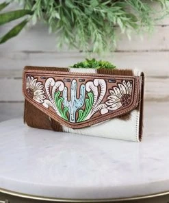 Myra Cactus Cowhide Wallet Handbags & Wallets