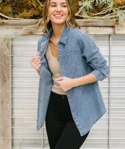 Ave Shops Clothing Call Me A Cab Button Up