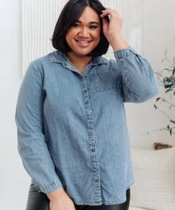 Ave Shops Clothing Call Me A Cab Button Up