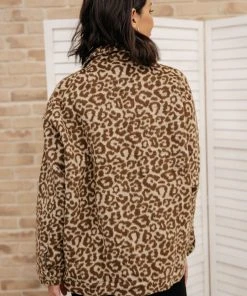 Ave Shops Can't Be Tamed Shacket In Brown Clothing