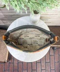 Sixtease Canary Yellow Aztec Crossbody